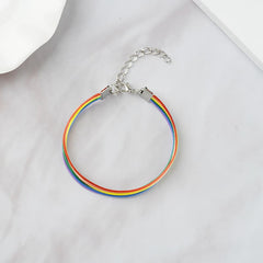 Pride bracelet, rainbow flag colors, LGBT bracelet,