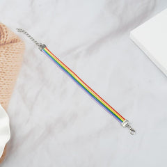 Pride bracelet, rainbow flag colors, LGBT bracelet,