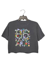 8647 FDT Flowers Crop Top For Women