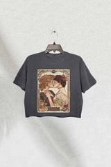 Lesbian Pride Tarot Card And They Were Roommates LGBT Crop Tee For Women