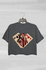 Sapphic Lesbian Pride Month LGBT+ Crop Tee For Women