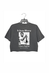 In Loving Memory Liam Payne Crop Top For Women