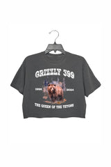 Grizzly 399 1996 2024 The Queen Of The Tetons Crop Top For Women