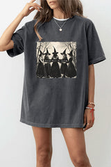 Girls Will Be Girls Halloween Witch T-Shirt For Women