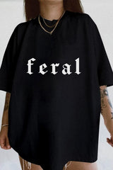 Feral gothic font Tee For Women