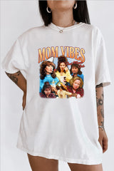 Mom Vibes Cool Moms Club Tee For Women