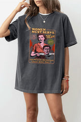 Women Must Serve Men Retro Feminist Halloween T-Shirt