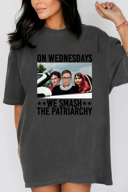 On Wednesdays We Smash The Patriarchy Tee For Women