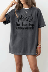 Live Love Accept Autism Awareness T-shirt