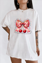 Valentine Coquette Shirt, Love You Cherry Much T-shirt