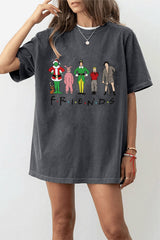Friends Crewneck Christmas Graphic Shirt For Women