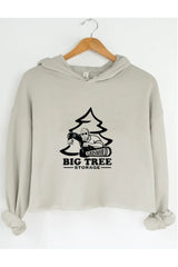 Big Tree Griswold Storage Crop Hoodie For Women