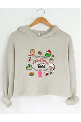 This is Christmas My Movies Crop Hoodie For Women