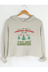 Griswold and CO., Christmas Tree Farm Crop Hoodie For Women