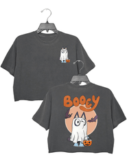Booey Halloween Spooky Crop Top For Women