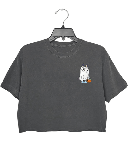 Booey Halloween Spooky Crop Top For Women