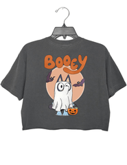 Booey Halloween Spooky Crop Top For Women