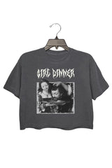 Girl Dinner Crop Top For Women