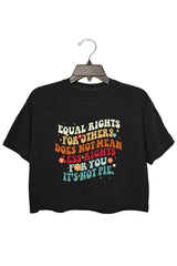 Equal Rights Crop Tee For Women