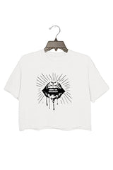 Aborth the Patriarchy CROP TEE FOR WOMEN