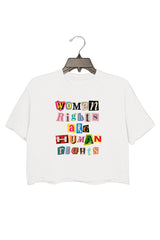 Women rights are human rights Crop tee For women
