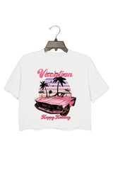 camiseta estampada vacaciones top casual