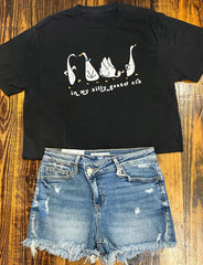 In my silly goose era crop top for women