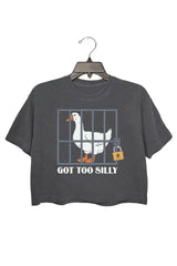 GOT TOO SILLY CROP TOP FOR WOMEN