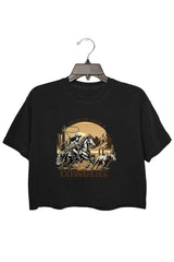 Shoulda Been a Cowgirl Crop Tee For Women