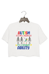 Skeleton Autism It's Not A Disability It's A Different Ability t- Shirt