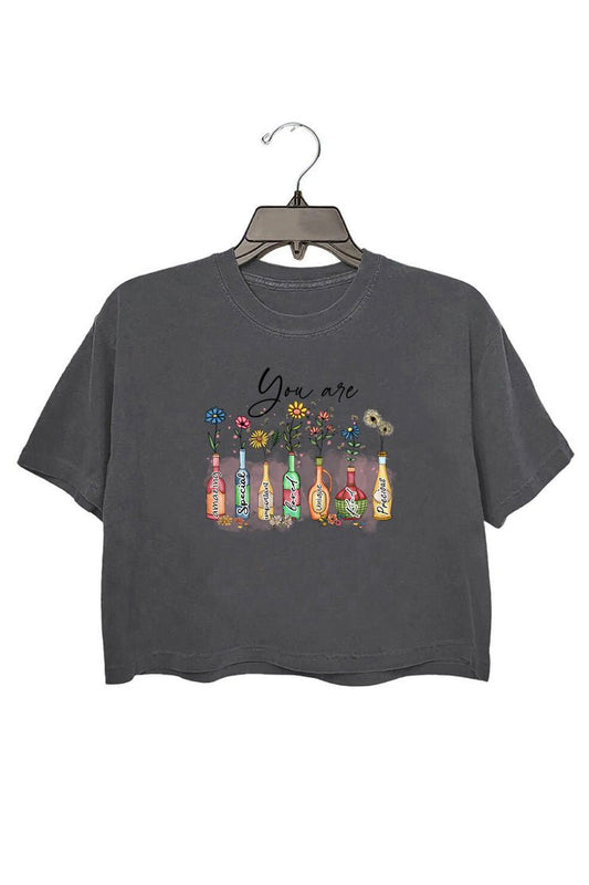 God Says You Are … crop tee for women