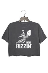 He Is Rizzin Crop Tee For Women