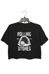 Rolling Stones Crop Top For Women