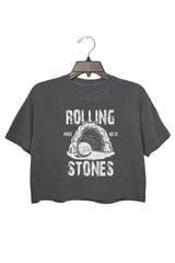 Rolling Stones Crop Top For Women