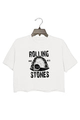 Rolling Stones Crop Top For Women