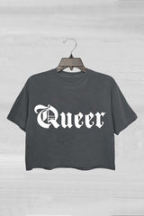 Queer Gothic Crop Top For Women