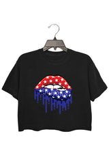 American Flag Lips - Independence Day 4th of July Party T-Shirt