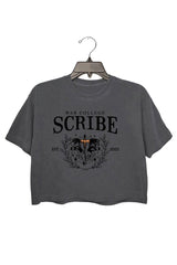 Scribe Quadrant Fourth Wing Inspired, Basgiath War College, Crop Tee