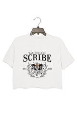 Scribe Quadrant Fourth Wing Inspired, Basgiath War College, Crop Tee