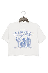 GULF OF MEXICO STAY SALTY RESIST OFTEN CROP TOP FOR WOMEN