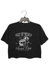 GULF OF MEXICO EST 1550 STAY SALTY RESIST OFTEN CROP TOP FOR WOMEN