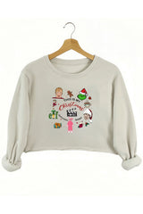 This is Christmas My Movies Crop Sweatshirt For Women