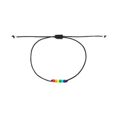 Rainbow Beaded Bracelet Pride Bracelet Love Wins