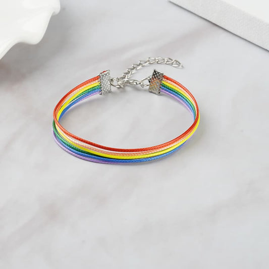 Pride bracelet, rainbow flag colors, LGBT bracelet,