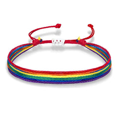 Pride Bracelet | Rainbow String Bracelet for Men Women
