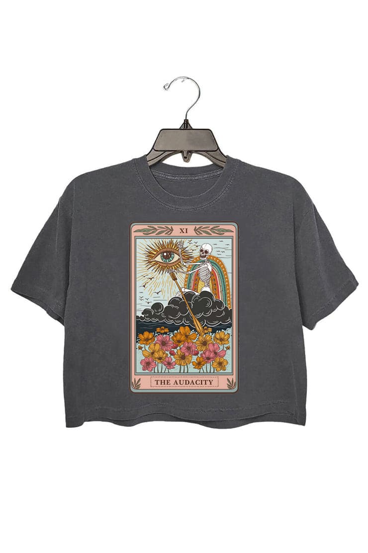 The Audacity Tarot Card Crop Top For Women