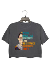 When Injustice Becomes Law Resistance Becomes Duty Crop Top For Women