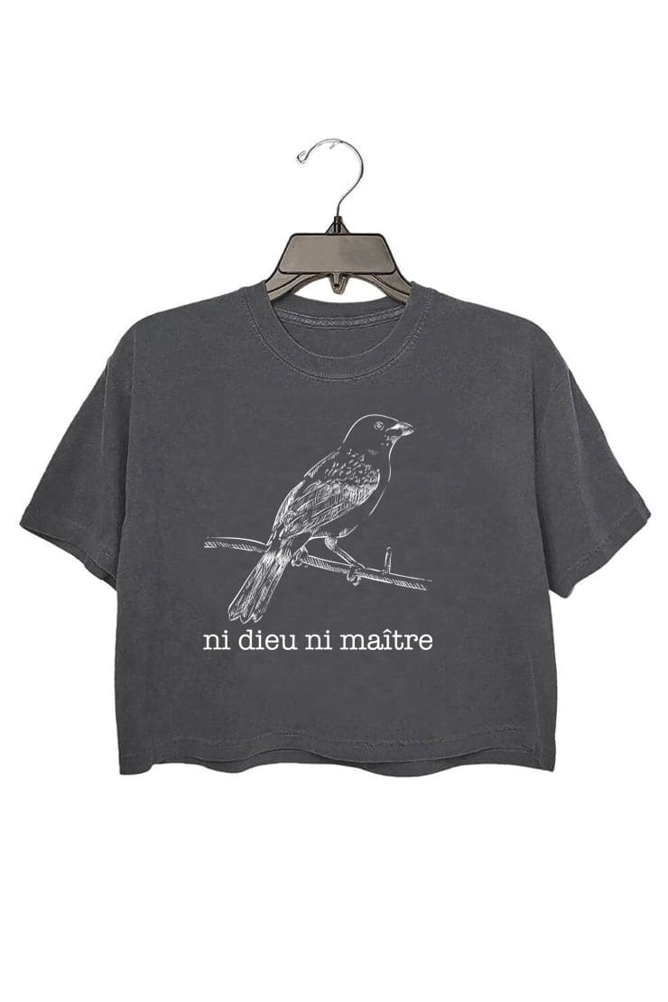 Ni Dieu Ni Maître Crop Top For Women