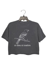 Ni Dieu Ni Maître Crop Top For Women