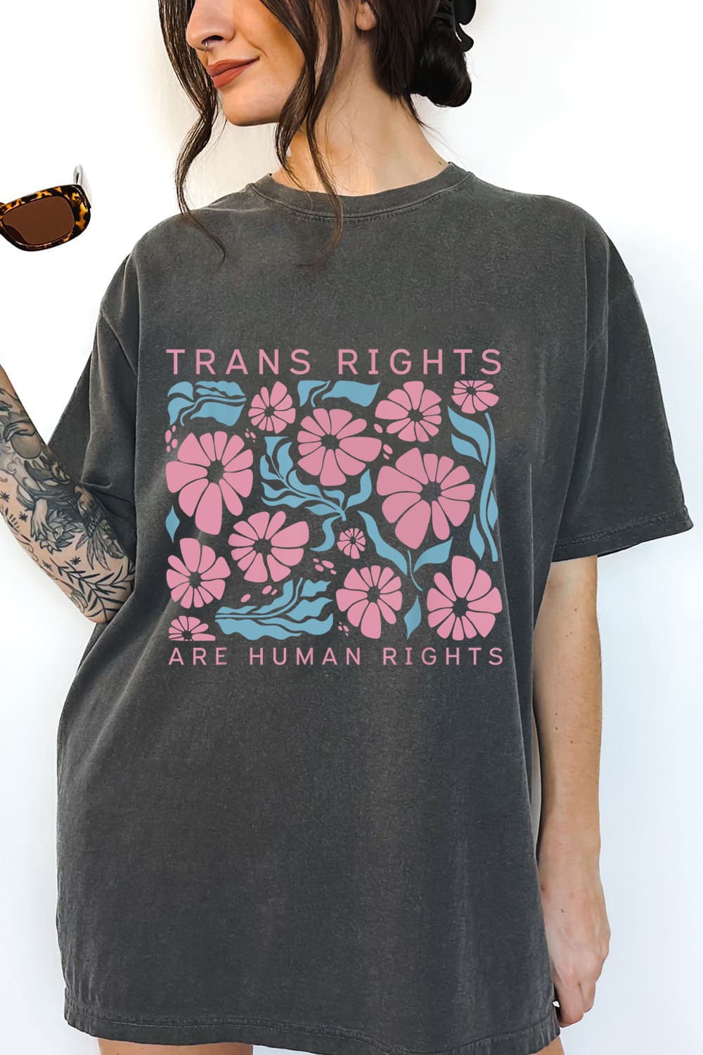 Trans Rights Are Human Rights Tee For Women